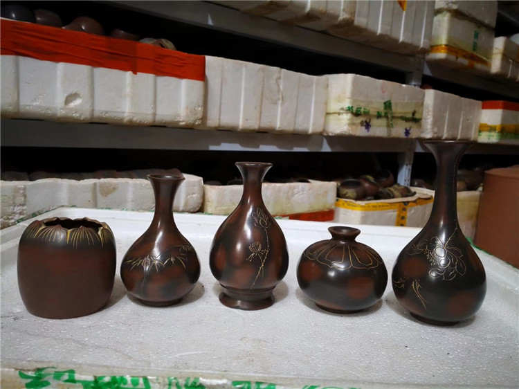 坭兴陶艺术花瓶,坭兴陶居家花瓶,坭兴陶办公室花瓶